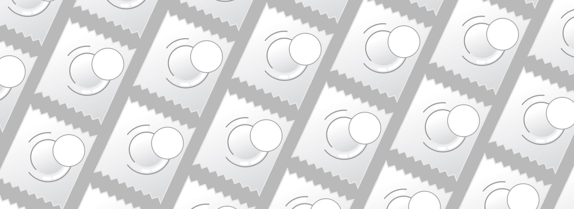 White condom fit graphic