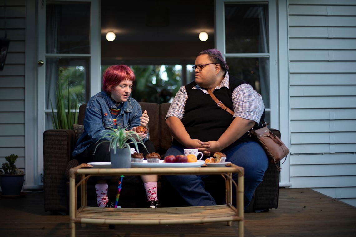 People talking in a counselling session