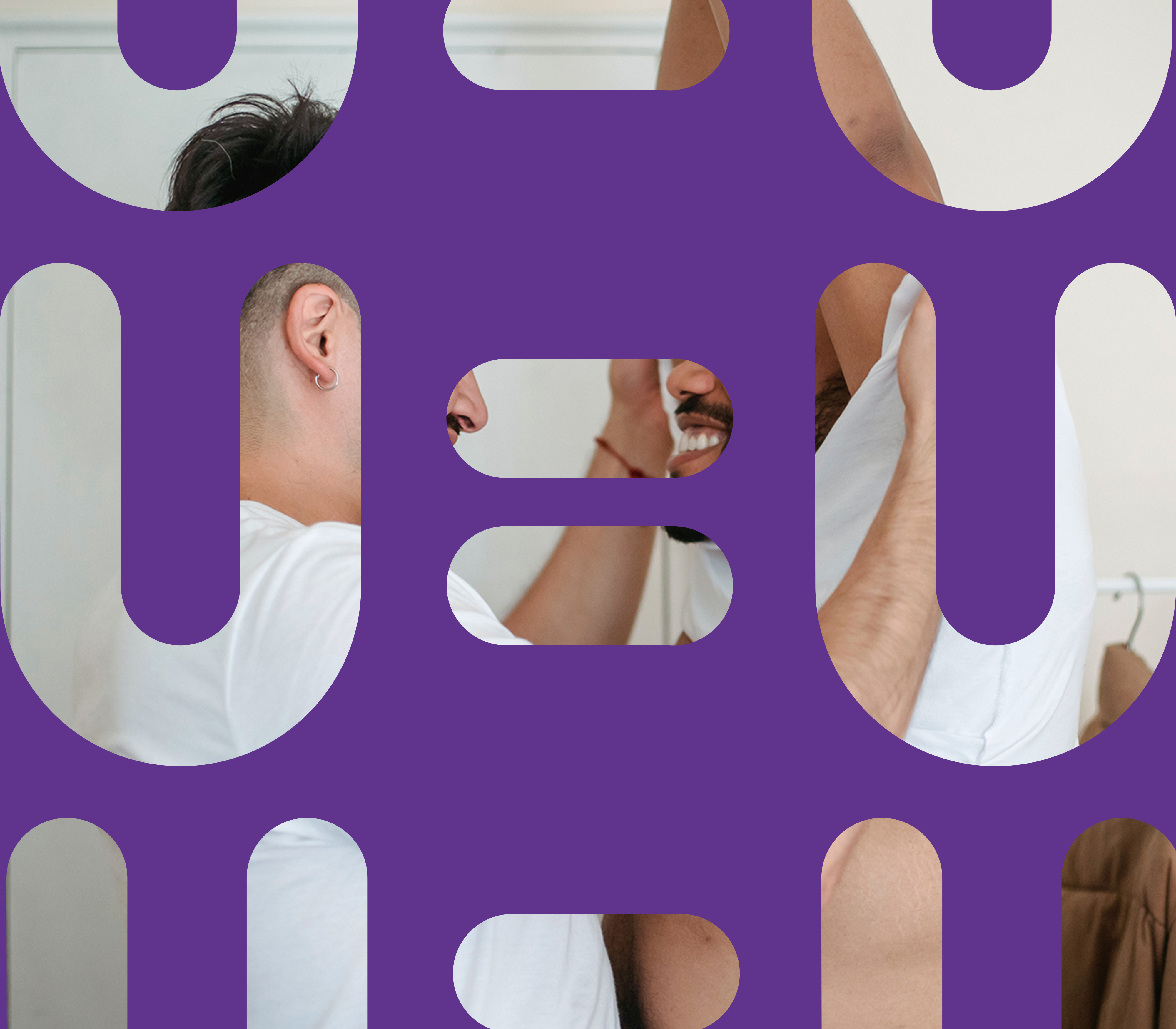 U=U, with two men getting undressed in the background