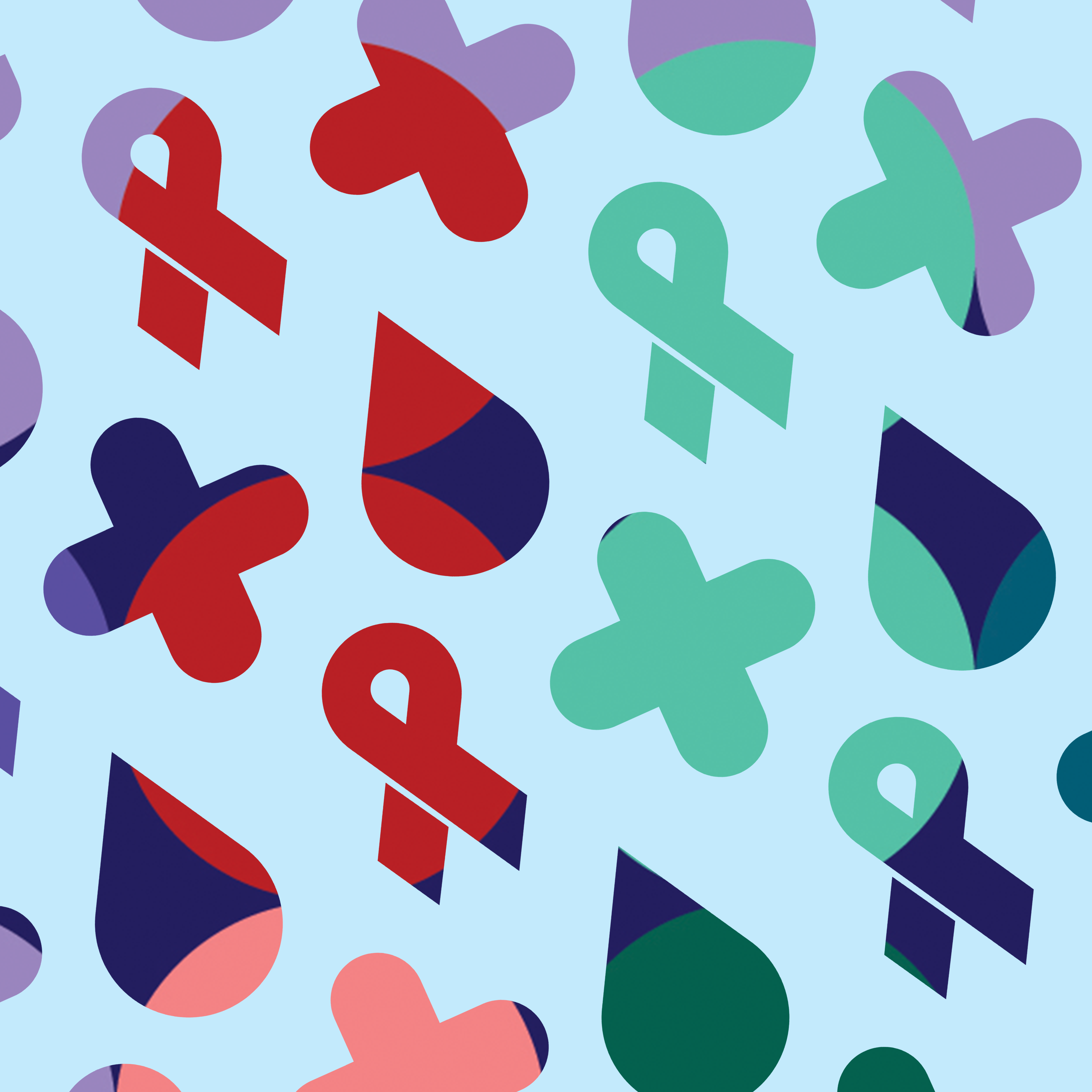 Burnett Foundation Aotearoa branding, droplet, ribbon, plus