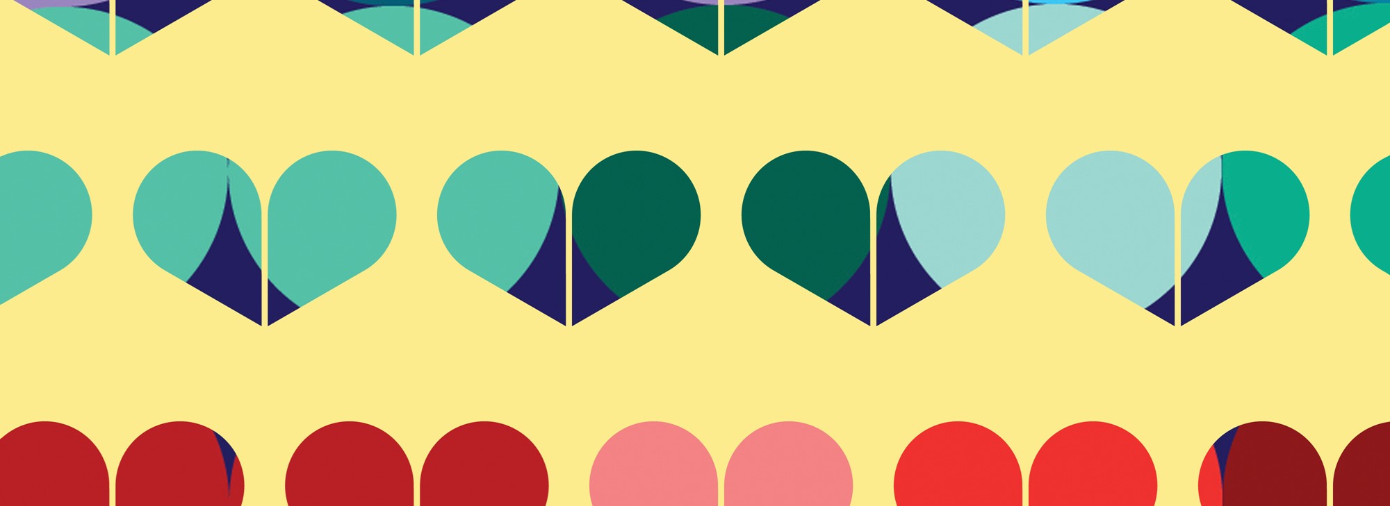 heart icons in Burnett Foundation Aotearoa branding