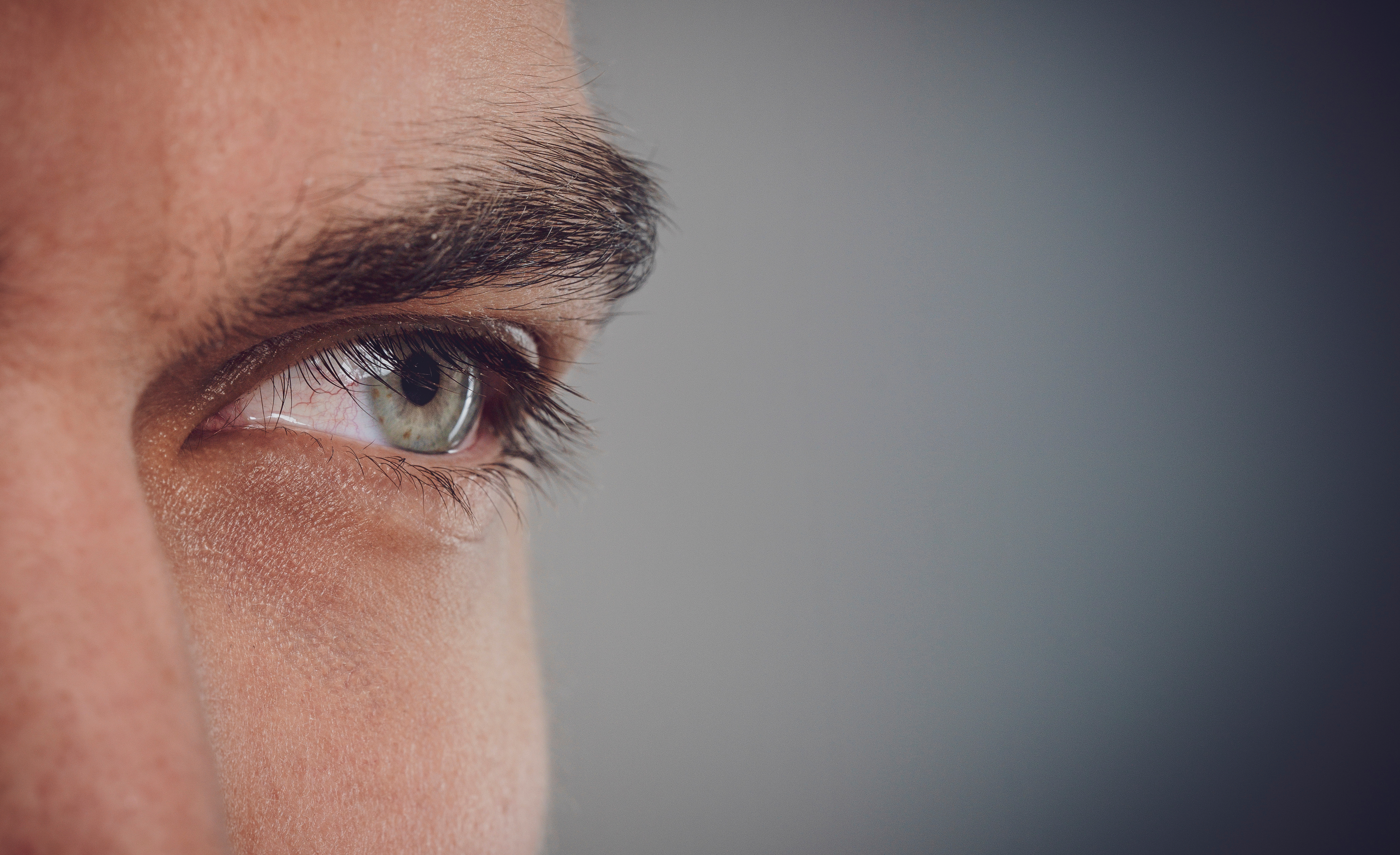 Close up of someone's right eye